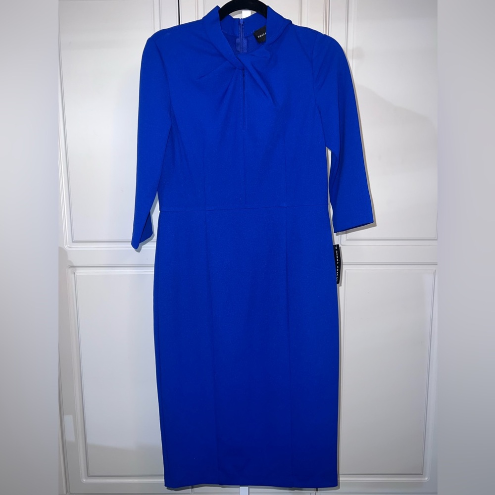 Donna Morgan Royal Blue Long Sleeve Dress